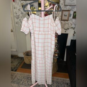 🖤Universal Thread Plaid Off-Shoulder Dress